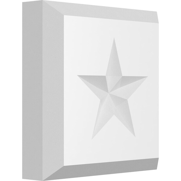 Ekena Millwork Standard Sedgwick Star Rosette With Beveled Edge, 3"W x 3"H x 3/4"P ROSP030X030X075SDG07 - main
